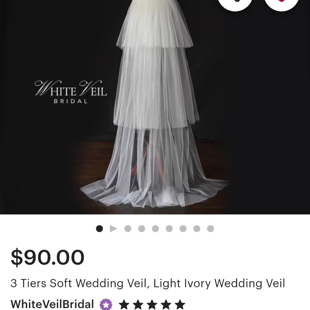 Chapel Length 3 Tiered Soft Ivory Veil